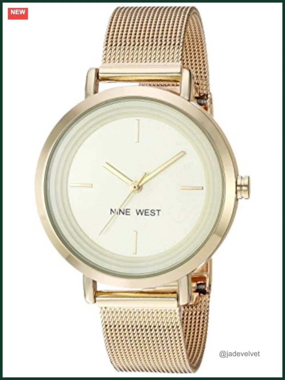 Women's Gold-Tone Mesh Bracelet Watch Japanese Quartz